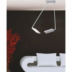 Plafonnier Luce-Design Book LED Argenté, 2 lumières