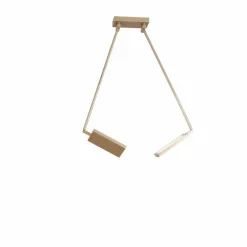 Plafonnier Luce-Design Book LED Or, 2 lumières