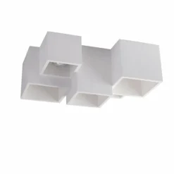 Plafonnier Luce-Design Foster peut être peint avec de la peinture ordinaire, Blanc, 5 lumières