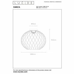 Plafonnier Lucide DANZA Noir, 1 lumière