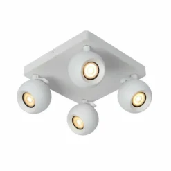 Plafonnier Lucide FAVORI Blanc, 4 lumières