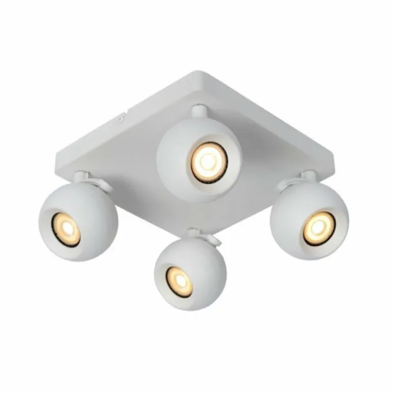 Plafonnier Lucide FAVORI Blanc, 4 lumières