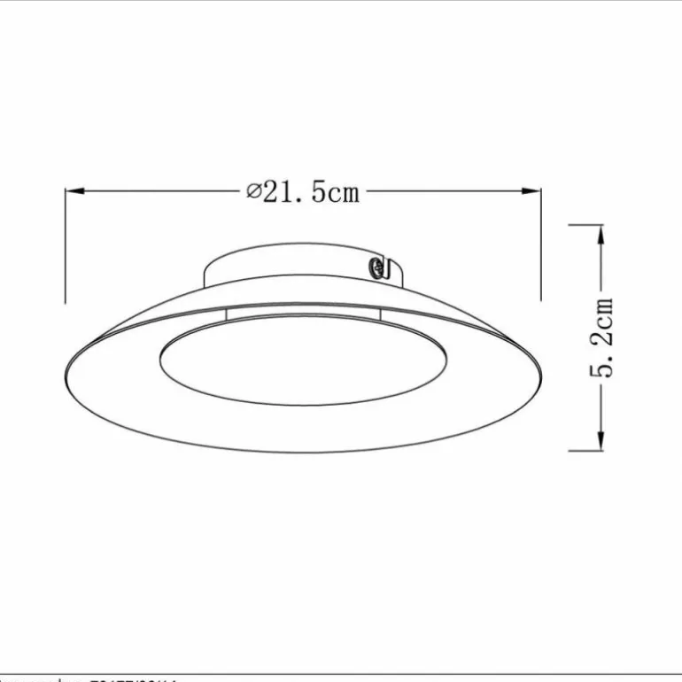 Plafonnier Lucide FOSKAL LED Argenté, 1 lumière