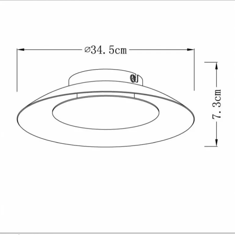 Plafonnier Lucide FOSKAL LED Laiton, 1 lumière