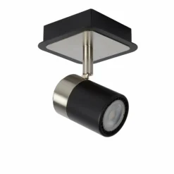 Plafonnier Lucide LENNERT LED Noir, 1 lumière