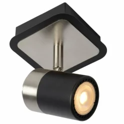 Plafonnier Lucide LENNERT LED Noir, 1 lumière