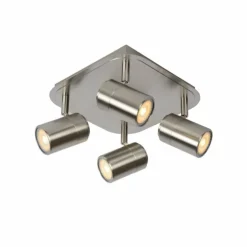 Plafonnier Lucide LENNERT LED Chrome, 4 lumières