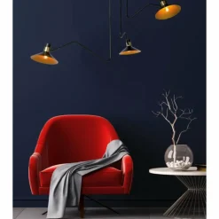 Plafonnier Lucide PEPIJN Noir, 3 lumières