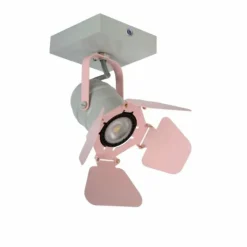 Plafonnier Lucide PICTO Gris, Rose, 1 lumière