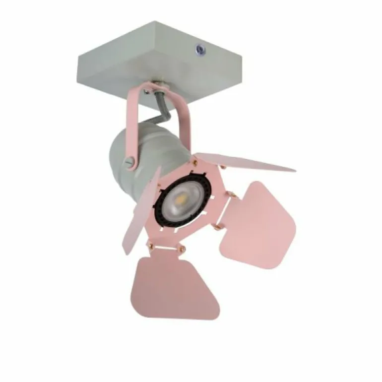 Plafonnier Lucide PICTO Gris, Rose, 1 lumière