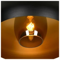 Plafonnier Lucide SHARAN Noir, 1 lumière