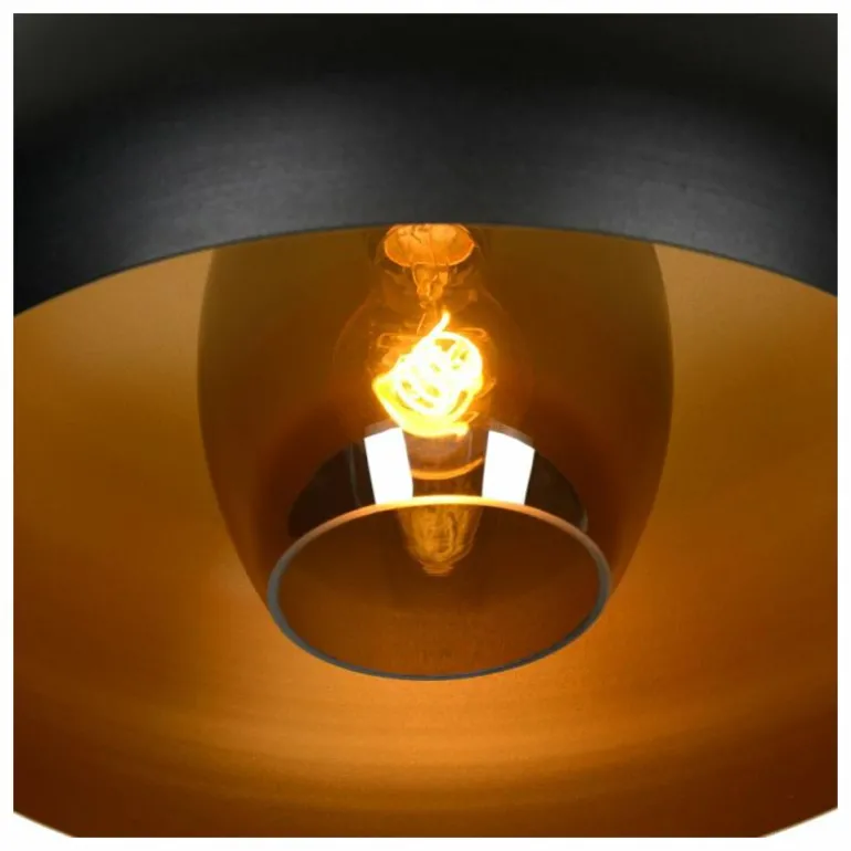 Plafonnier Lucide SHARAN Noir, 1 lumière