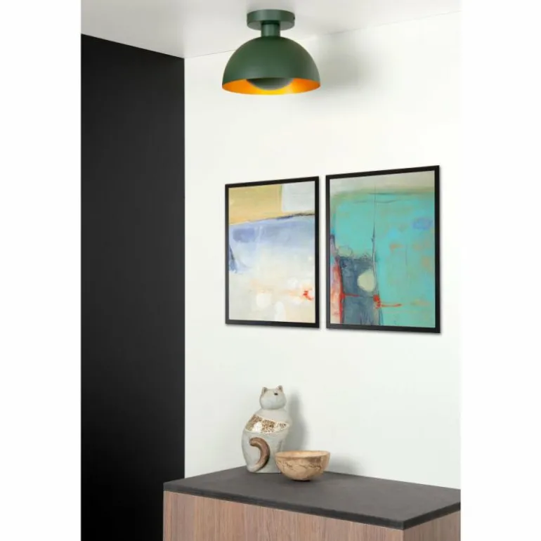 Plafonnier Lucide SIEMON Vert, 1 lumière