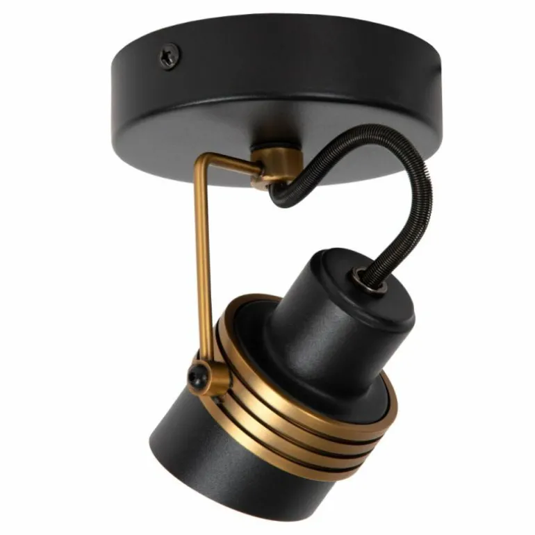 Plafonnier Lucide TUNDRAN Noir, 1 lumière