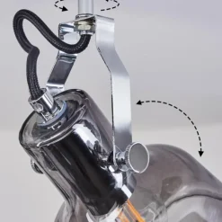 Plafonnier Lulea Chrome, 2 lumières