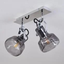 Plafonnier Lulea Chrome, 2 lumières