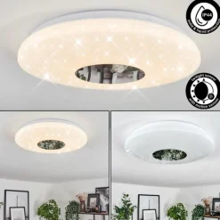 Plafonnier Lumsden LED Blanc, 1 lumière, Détecteur de mouvement