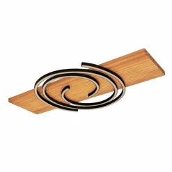 Plafonnier Lutec Rifia LED Écru, Noir, 1 lumière