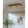 Plafonnier Lutec Rifia LED Écru, Noir, 2 lumières