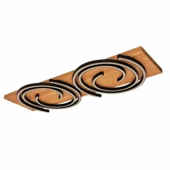 Plafonnier Lutec Rifia LED Écru, Noir, 2 lumières