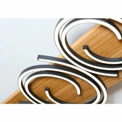 Plafonnier Lutec Rifia LED Écru, Noir, 4 lumières