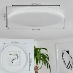 Plafonnier Magdala LED Blanc, 1 lumière