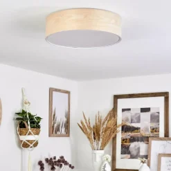 Plafonnier Magdalena Écru, Blanc, 2 lumières