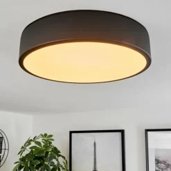 Plafonnier Maho LED Noir, 1 lumière