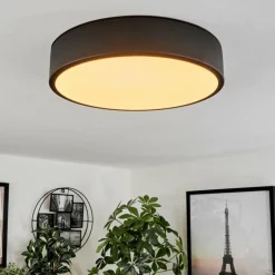 Plafonnier Maho LED Noir, 1 lumière