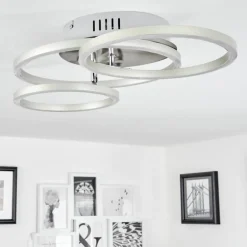 Plafonnier Malanje LED Nickel mat, 3 lumières