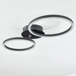 Plafonnier Malanje LED Noir, 2 lumières