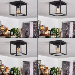 Plafonnier Malao Noir, 1 lumière