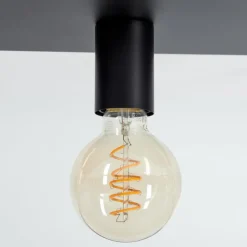 Plafonnier Malao Noir, 1 lumière