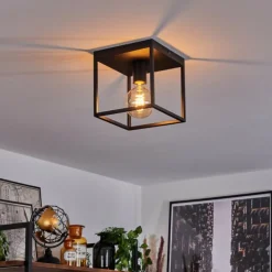 Plafonnier Malao Noir, 1 lumière