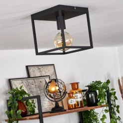 Plafonnier Malao Noir, 1 lumière