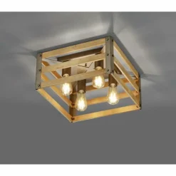 Plafonnier Mallard Argenté, 4 lumières