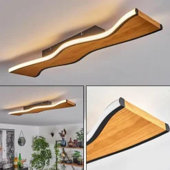 Plafonnier Malling LED Écru, Noir, Blanc, 1 lumière