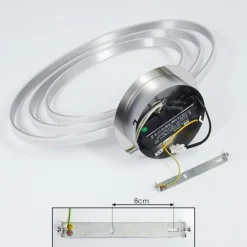 Plafonnier Maluma Chrome, 1 lumière