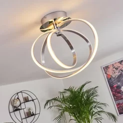 Plafonnier Maluma Chrome, 1 lumière