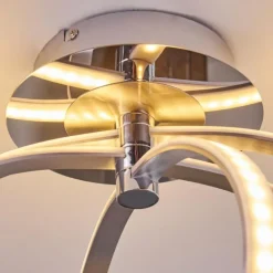 Plafonnier Maluma Chrome, 1 lumière