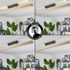 Plafonnier Mansupa LED Écru, Noir, 3 lumières