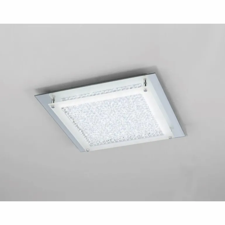 Plafonnier Mantra CRYSTAL MIRROR LED Chrome, 1 lumière