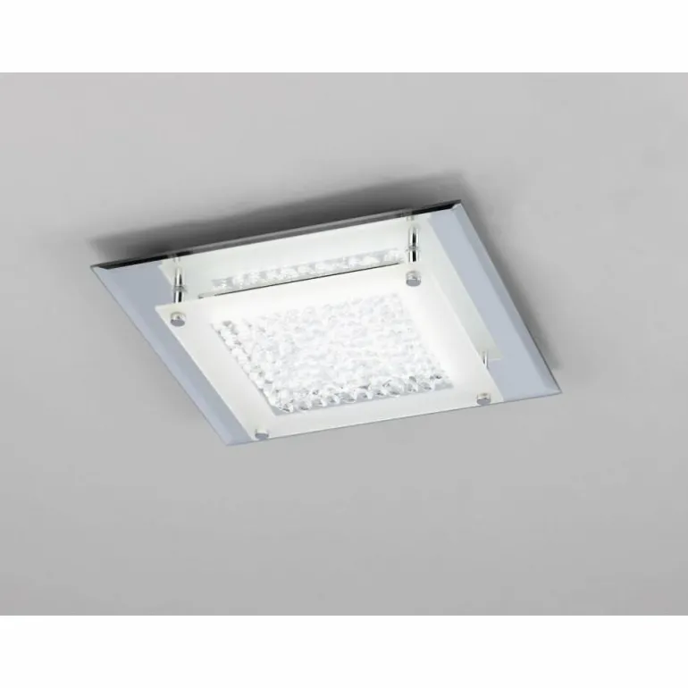 Plafonnier Mantra CRYSTAL MIRROR LED Chrome, 1 lumière