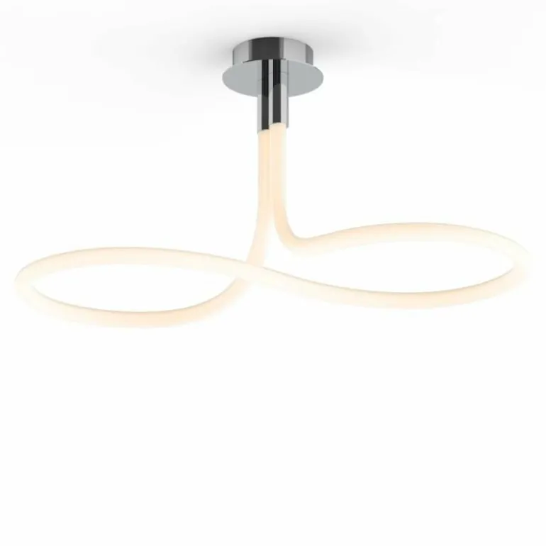 Plafonnier Mantra NUR LINE LED Chrome, Blanc, 1 lumière