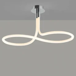 Plafonnier Mantra NUR LINE LED Chrome, Blanc, 1 lumière