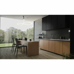 Plafonnier Mantra NUR LINE LED Chrome, Blanc, 1 lumière