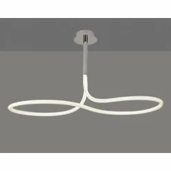 Plafonnier Mantra NUR LINE LED Chrome, Blanc, 1 lumière