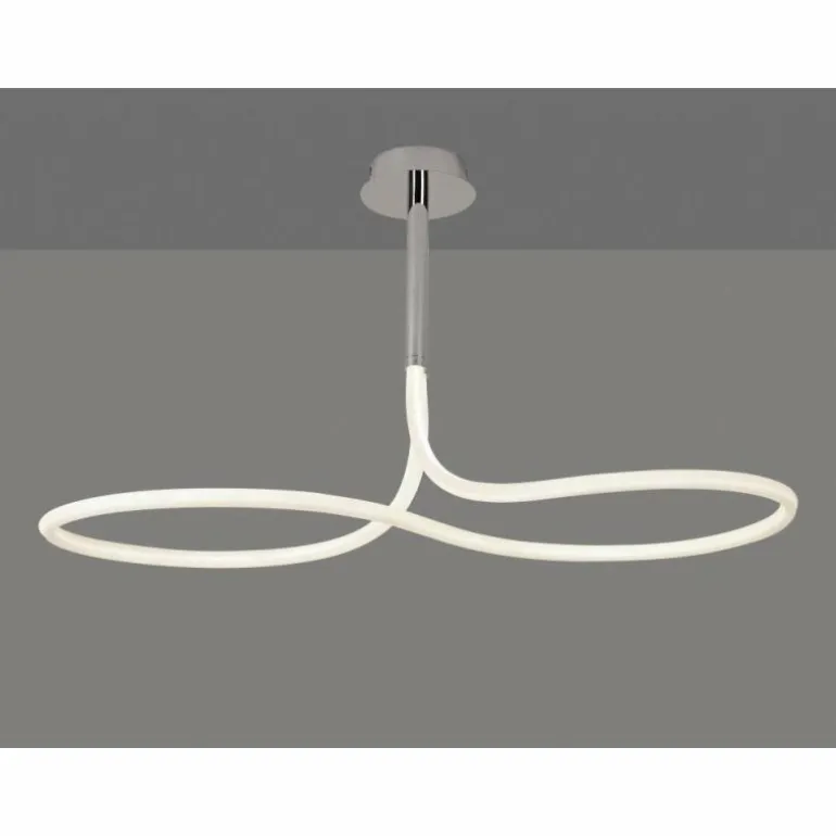 Plafonnier Mantra NUR LINE LED Chrome, Blanc, 1 lumière