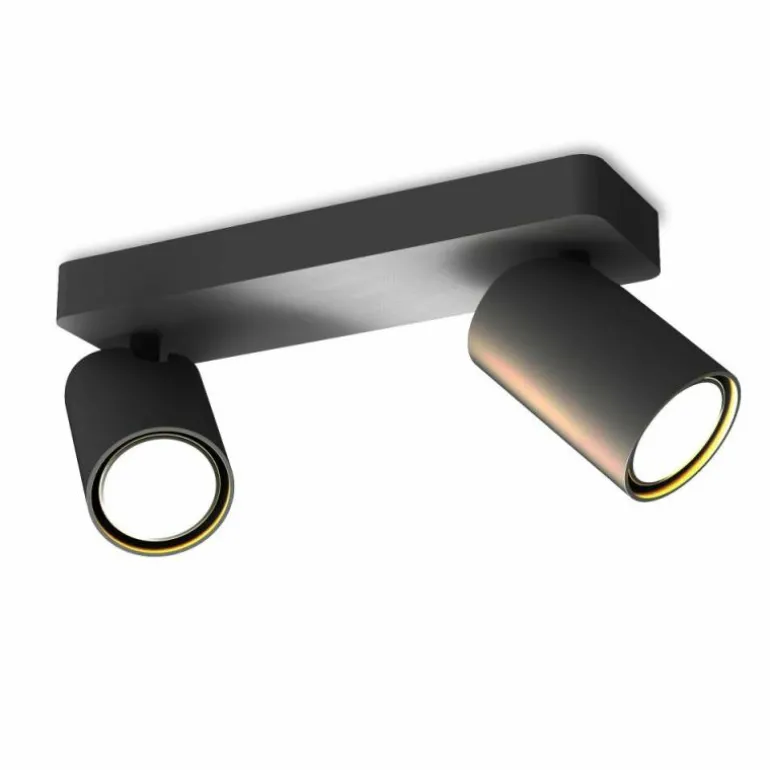 Plafonnier Mantra SAL BLACK Noir, 2 lumières