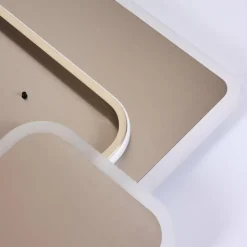 Plafonnier ManzanalesÂ  LED Chrome, 1 lumière, Télécommandes